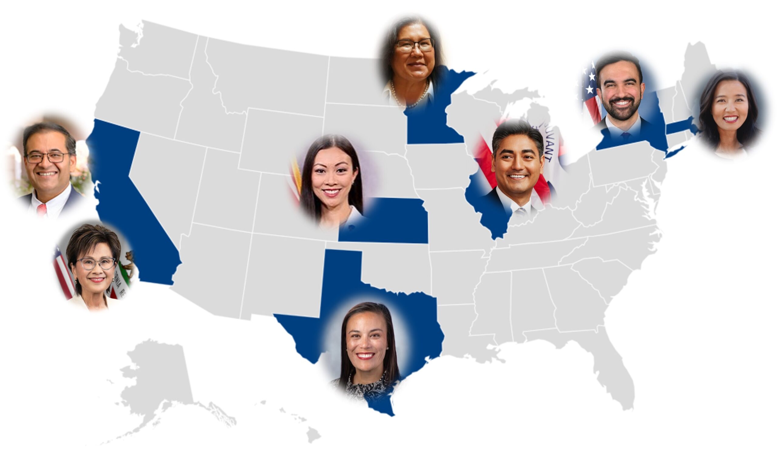 8 major U.S. cities will be lead by an Asian American mayor in 2026